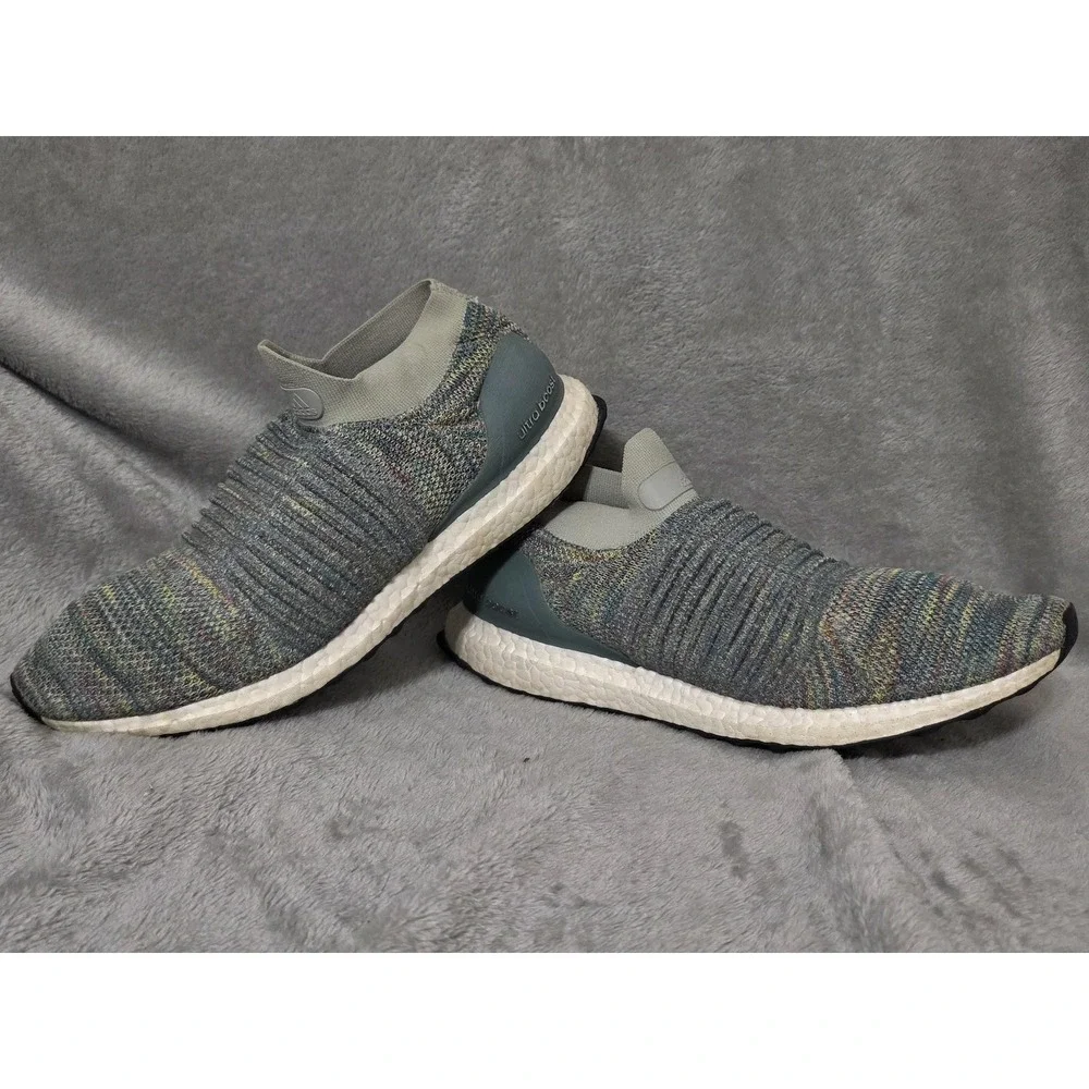 Adidas UltraBoost Laceless Mens 11.5 Multicolor Knit Sneakers CM8200